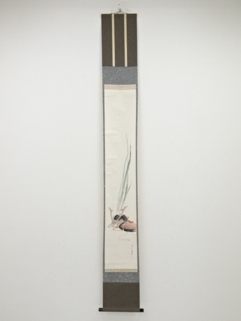 JAPANESE HANGING SCROLL / HAND PAINTED / ARMOR